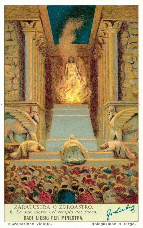 De dood van Zoroaster in de Vuurtempel door European School