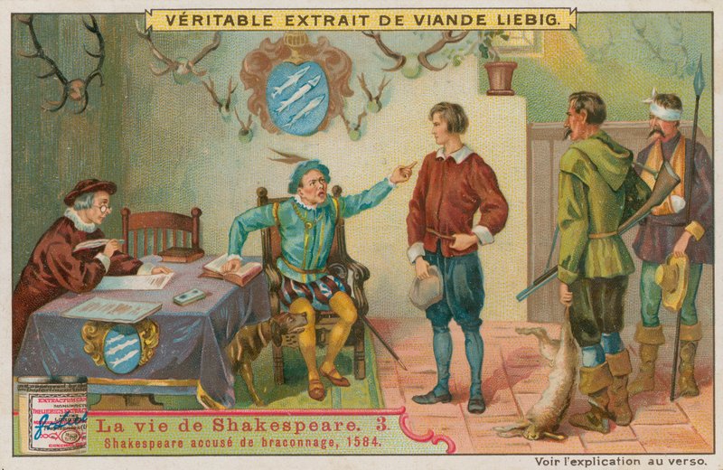 De jonge Shakespeare beschuldigd van stropen, 1584 door European School