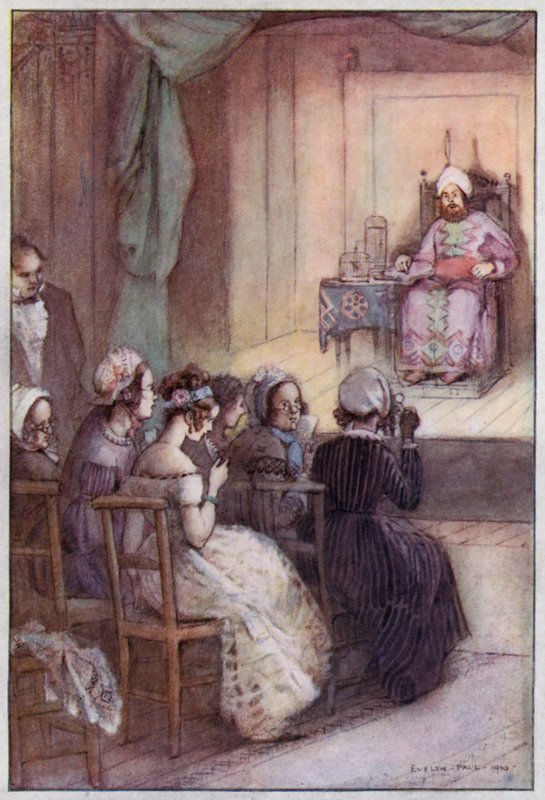 Illustratie voor Cranford door Mrs Gaskell door Evelyn Paul