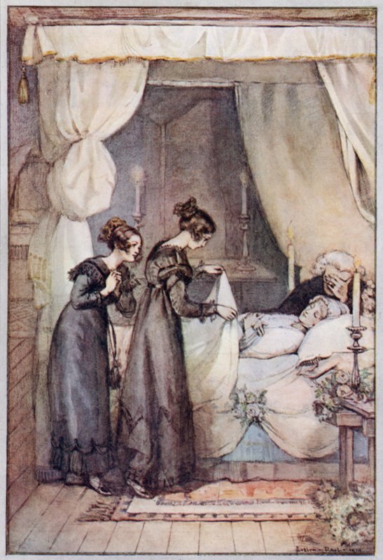 Illustratie voor Cranford door Mrs Gaskell door Evelyn Paul