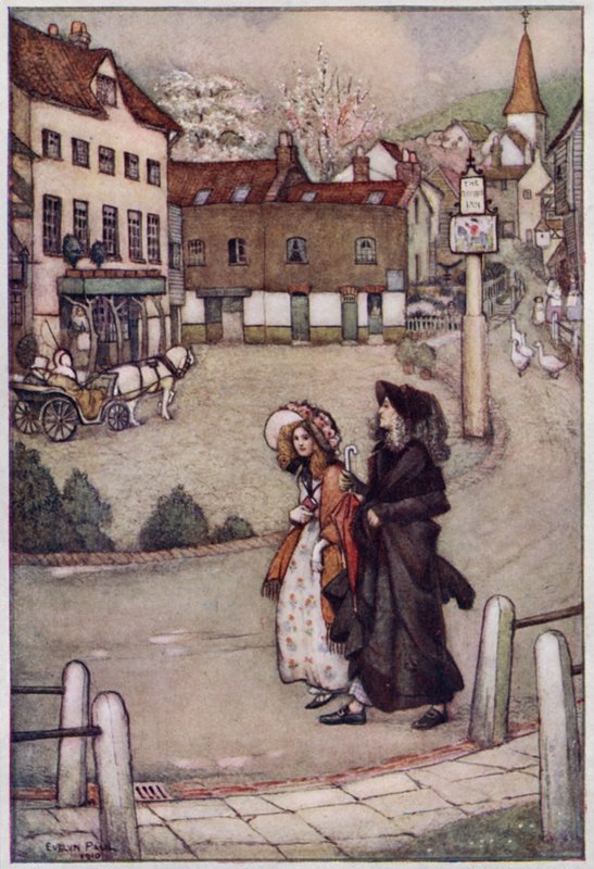 Illustratie voor Cranford door Mrs Gaskell door Evelyn Paul