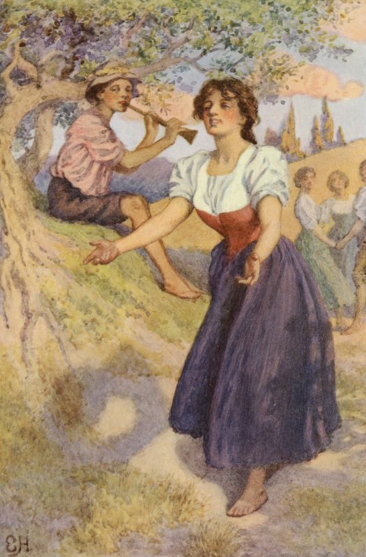 Illustratie voor A Sentimental Journey door Laurence Sterne door Everard Hopkins