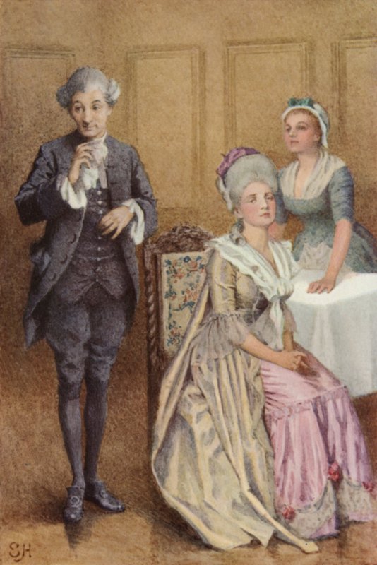 Illustratie voor A Sentimental Journey door Laurence Sterne door Everard Hopkins