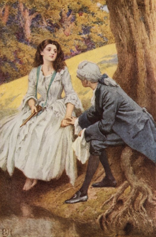 Illustratie voor A Sentimental Journey door Laurence Sterne door Everard Hopkins