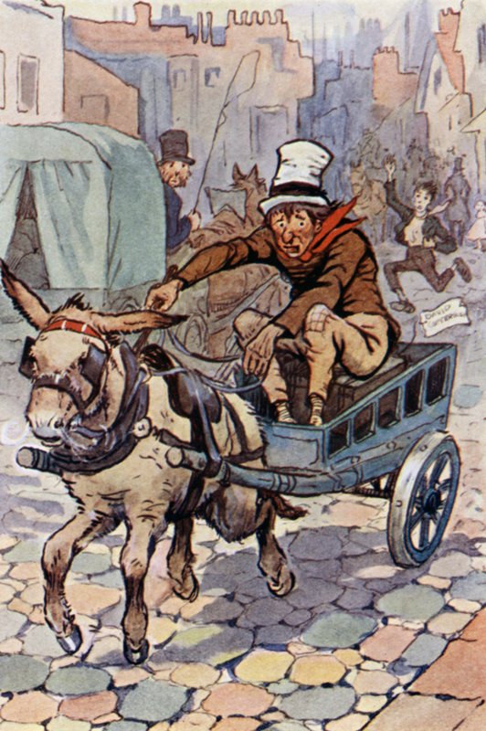Illustratie voor David Copperfield (kleur litho) door F. M. B. Blaikie