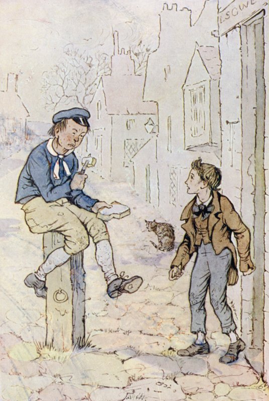 Illustratie voor Oliver Twist door F. M. B. Blaikie