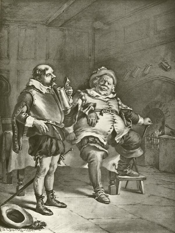 Eerste deel Koning Hendrik IV. Act III, Scene III door Felix Octavius Carr Darley