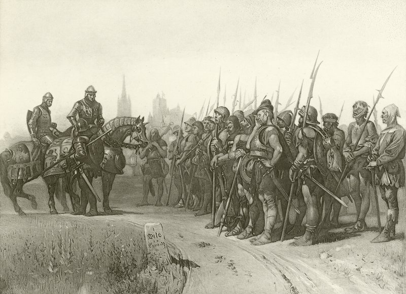 Eerste Deel van Koning Hendrik IV. Act IV, Scene II door Felix Octavius Carr Darley