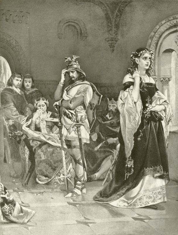 Hamlet. Act IV, Scene V (gravure) door Felix Octavius Carr Darley