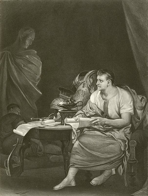 Julius Caesar. Act IV, Scene III door Felix Octavius Carr Darley