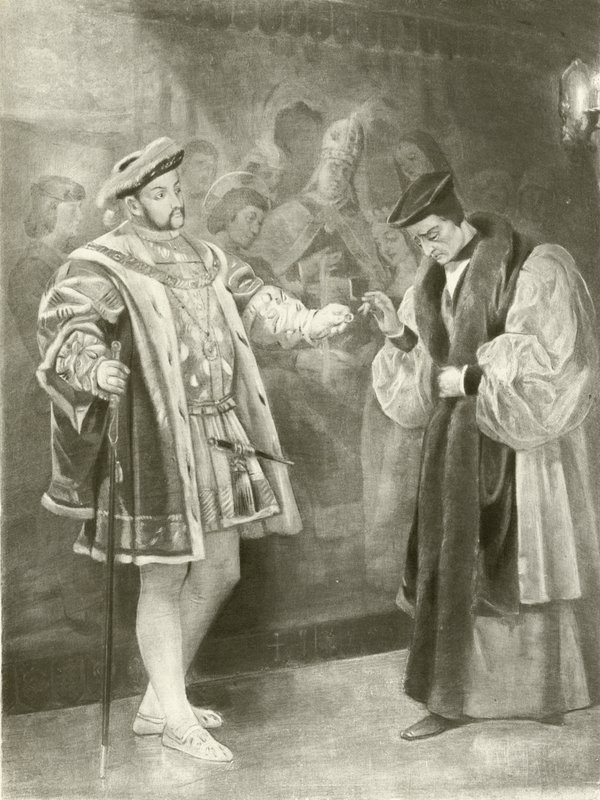 Koning Hendrik VIII. Act V, Scene I door Felix Octavius Carr Darley