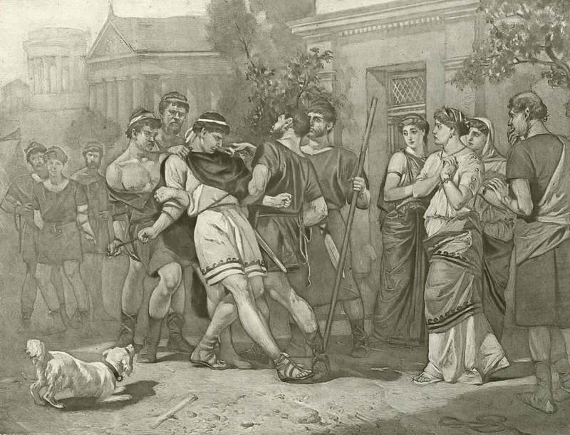 De Komedie der Vergissingen. Act IV, Scene IV (gravure) door Felix Octavius Carr Darley