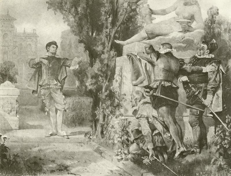 Driekoningenavond. Act I, Scene V door Felix Octavius Carr Darley