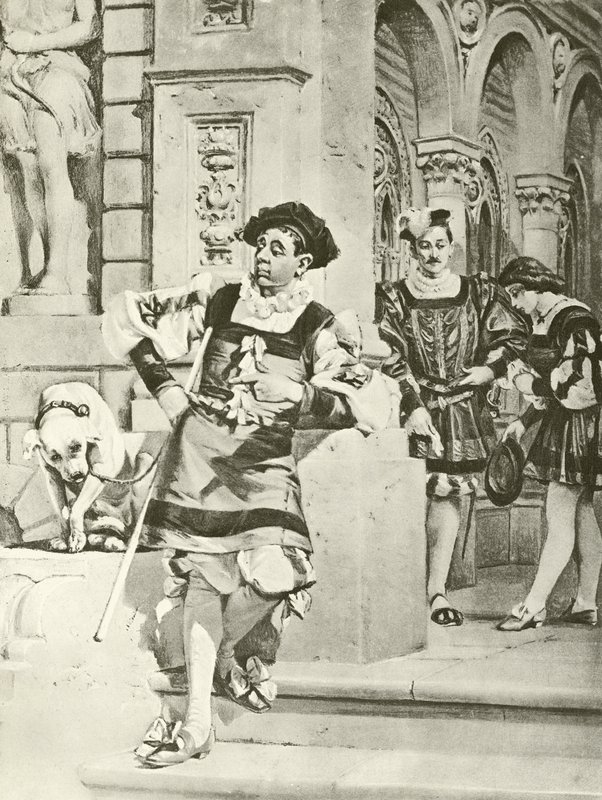 Twee Heren van Verona. Act IV, Scene IV door Felix Octavius Carr Darley