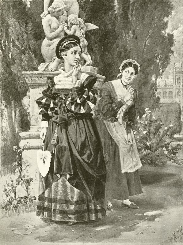 Twee heren van Verona. Act I, Scene II door Felix Octavius Carr Darley