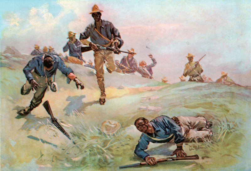 Troep C, Negende U.S. Cavalerie, Kapitein, leidend de aanval bij San Juan door Fletcher C. Ransom