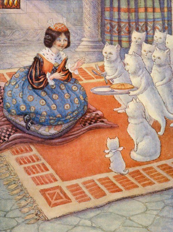 De katten brachten de prinses een muizentaart door Flora White