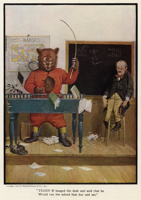 Teddy - B sloeg op het bureau en zei dat hij die dag de school zou leiden en zien door Floyd V. Campbell