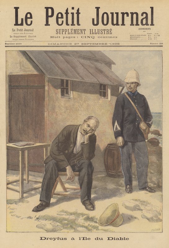 Alfred Dreyfus gevangen op Duivelseiland door Fortune Louis Meaulle