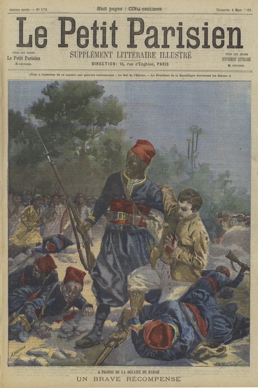 De nederlaag van Rabah: beloning voor een dappere man door Fortune Louis Meaulle