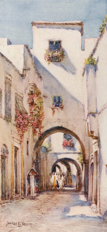 Rue Tourbet el Bey, Tunis door Frances Nesbitt