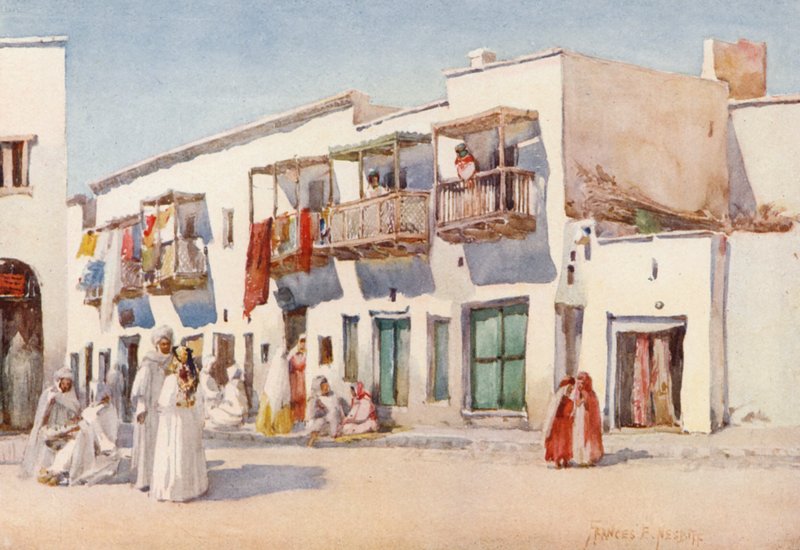 Straat van de Dansende Meisjes, Biskra door Frances Nesbitt