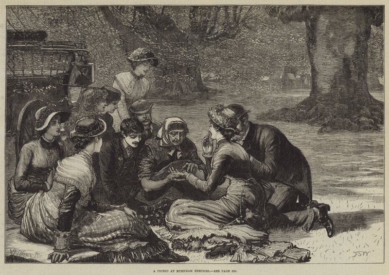 Een Picknick bij Burnham Beeches door Francis S. Walker