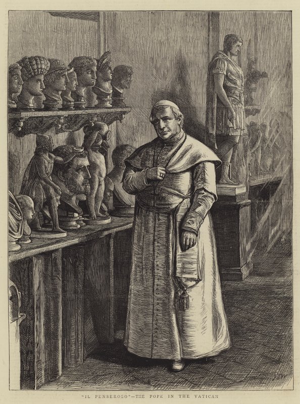 Rome, een Carnaval Contrast, Il Penseroso, de Paus in het Vaticaan door Francis S. Walker
