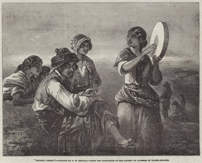 Spaanse zigeuners door Francis William Topham