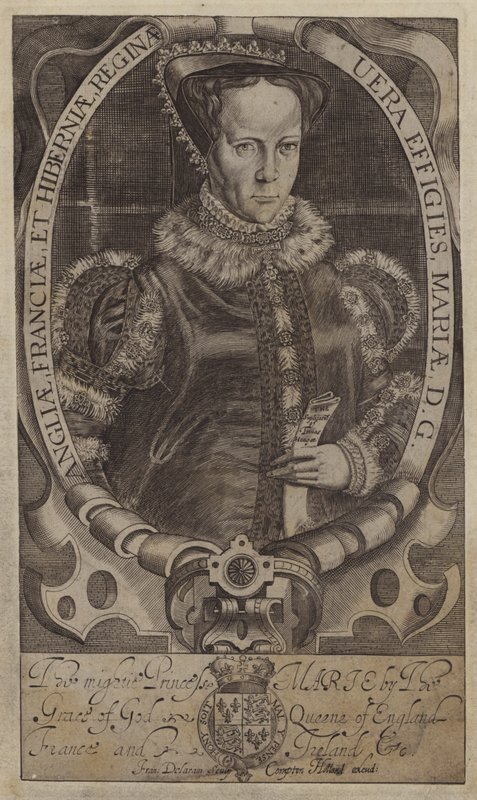 Mary, Koningin van Schotland door Francis (after) Delaram