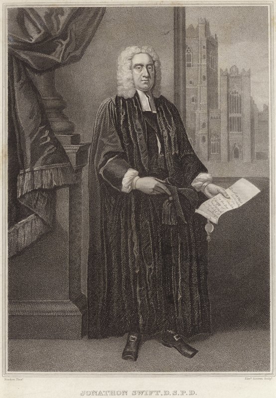 Portret van Jonathan Swift door Francis Bindon