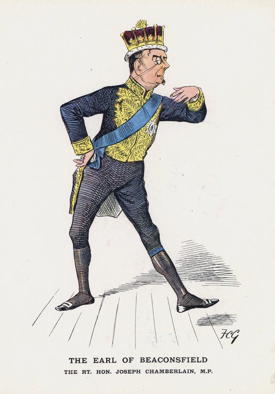 De Graaf van Beaconsfield, Rt Hon Joseph Chamberlain door Francis Carruthers Gould