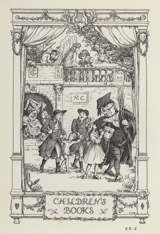 Een ander boek met verzen voor kinderen: Kinderboeken (litho) door Francis Donkin Bedford