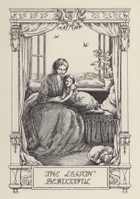 Een ander boek met verzen voor kinderen: De les Mooi (litho) door Francis Donkin Bedford