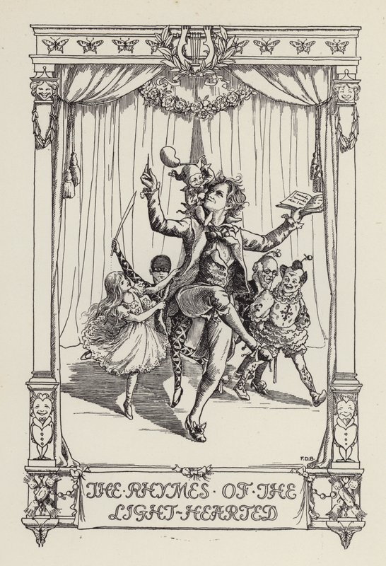 Een ander boek met verzen voor kinderen: De rijmpjes van de lichthartigen (litho) door Francis Donkin Bedford