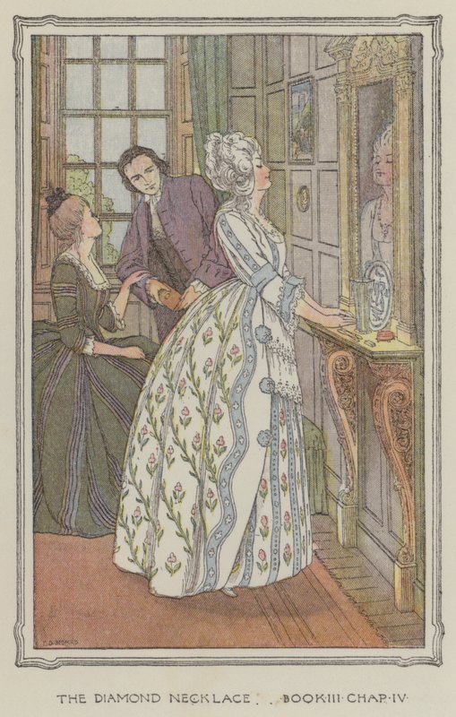 Illustratie voor De geschiedenis van Henry Esmond (kleurenlitho) door Francis Donkin Bedford