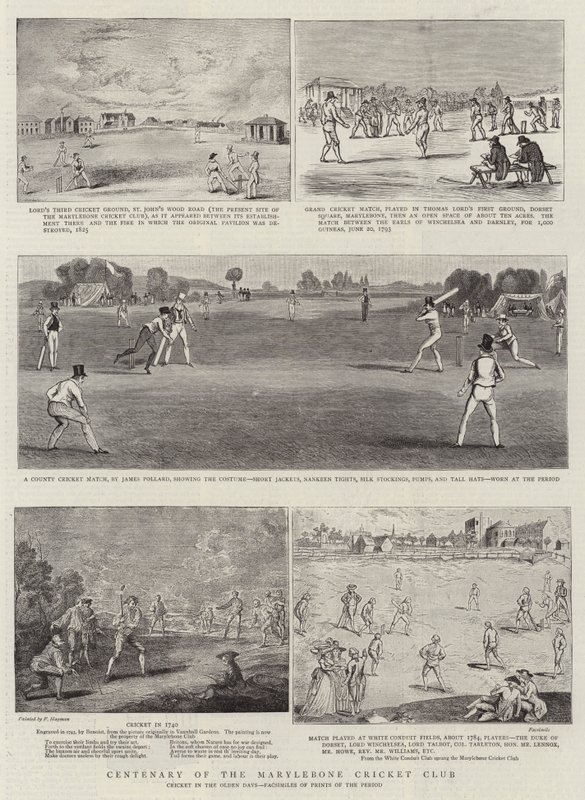 Eeuwfeest van de Marylebone Cricket Club door Francis Hayman