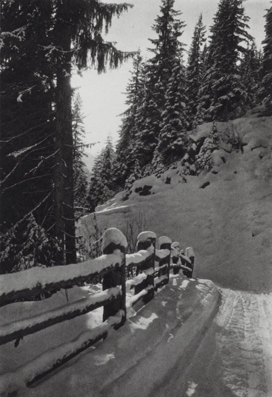 De Alpen: Winterochtend, bij St Anton door Francis Sydney Smythe