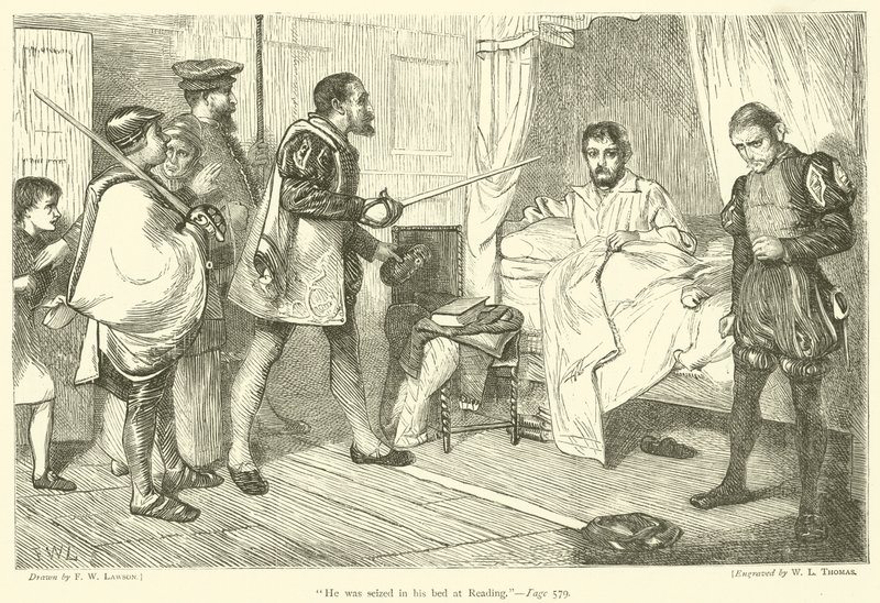 Hij werd in zijn bed in Reading gegrepen door Francis Wilfred Lawson