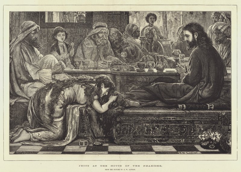 Jezus in het huis van de Farizeeër door Francis Wilfred Lawson
