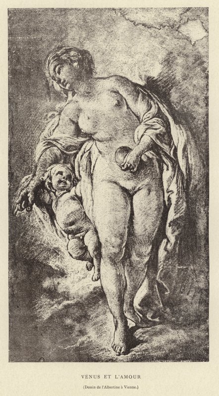 Venus en Amor door Francois (after) Boucher