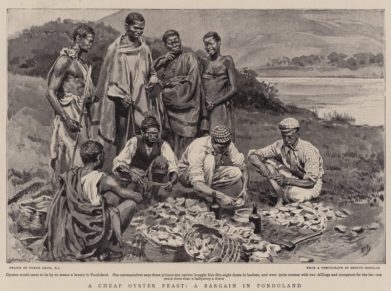 Een Goedkope Oesterfeest, een Koopje in Pondoland door Frank Dadd