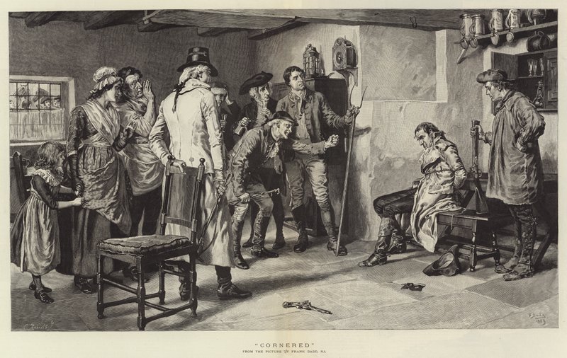 In het nauw gedreven door Frank Dadd