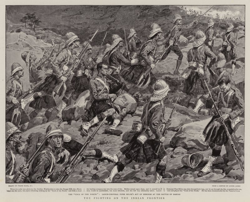 De Gevechten aan de Indiase Grens door Frank Dadd