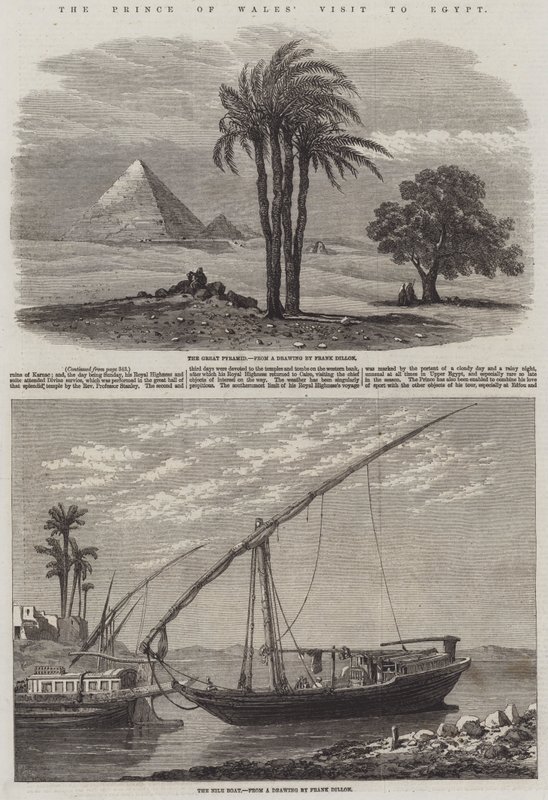 Het Bezoek van de Prins van Wales aan Egypte door Frank Dillon