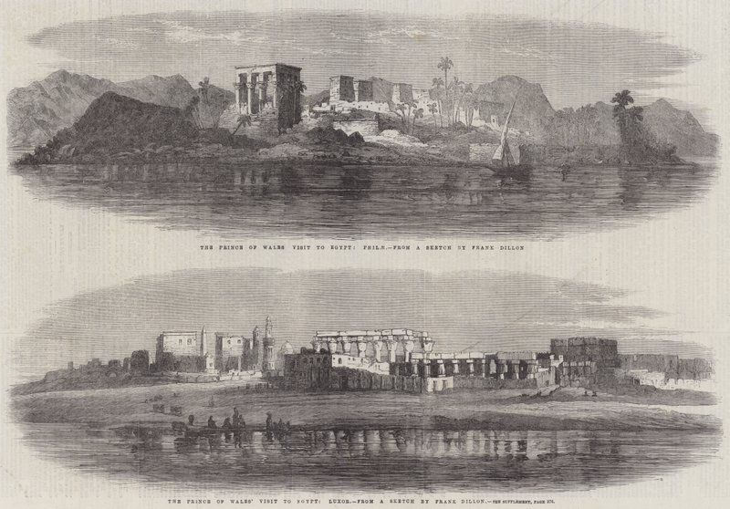 Het bezoek van de Prins van Wales aan Egypte door Frank Dillon