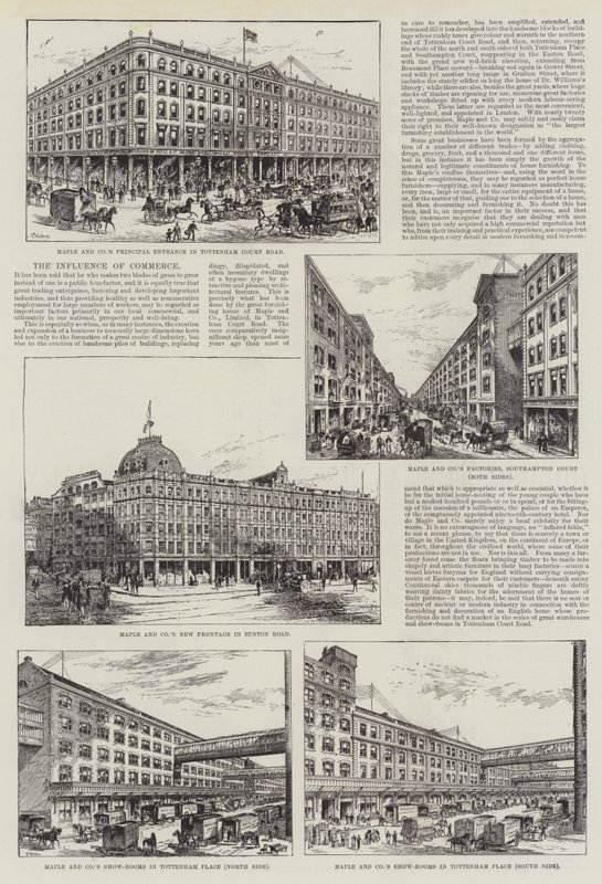 Advertentie, Maple and Company door Frank Watkins
