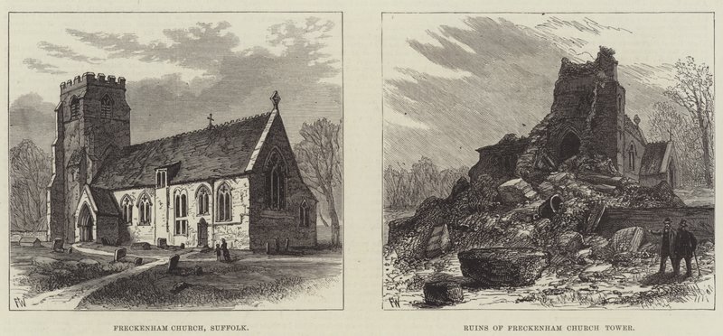 Val van een Kerkentoren in Suffolk door Frank Watkins