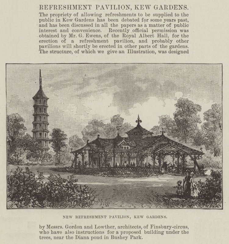 Nieuw Verfrissingspaviljoen, Kew Gardens door Frank Watkins