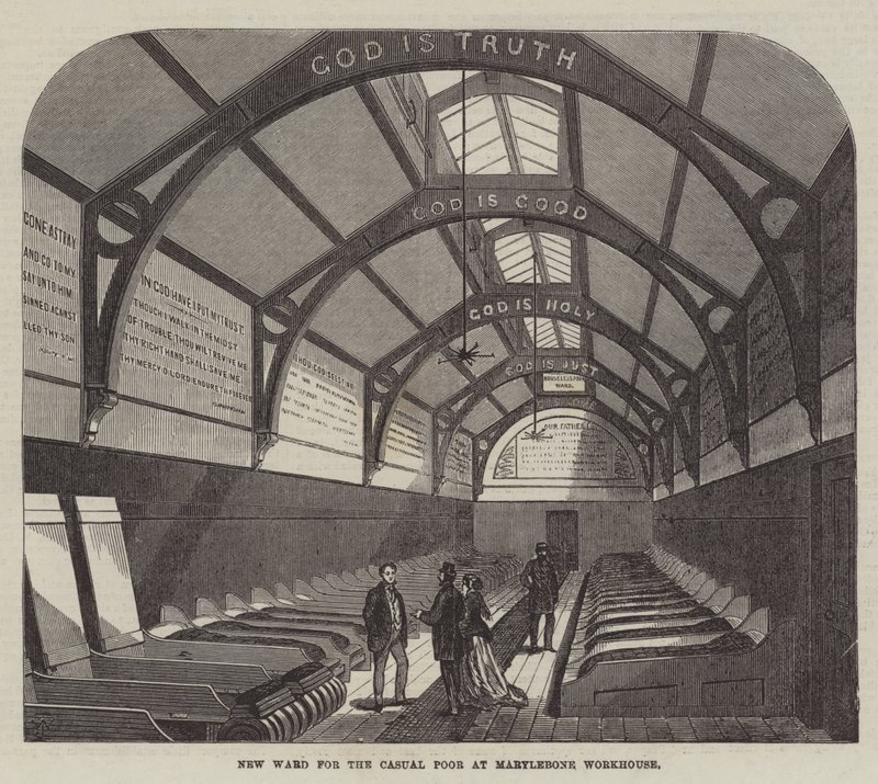 Nieuwe Afdeling voor de Toevallige Armen in het Marylebone Werkhuis door Frank Watkins
